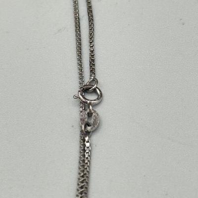 LOT 185: Sterling & Glass Encased Laughing Buddha .999 Gold Bar (4.9g) on 17” Sterling Chain (2.7g)