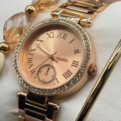 LOT 186: Kareena Kaleidoscope Interchangeable Jewelry Sets & NIP Watch & Bracelet Set