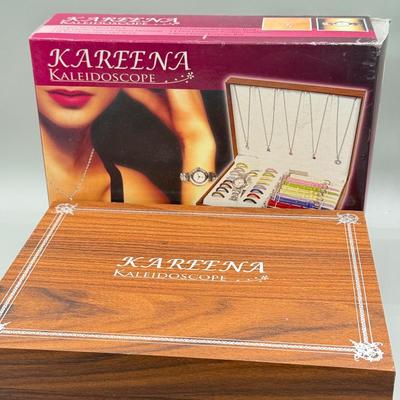 LOT 186: Kareena Kaleidoscope Interchangeable Jewelry Sets & NIP Watch & Bracelet Set