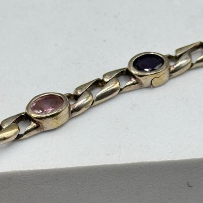 LOT 198: Pair of Sterling 7.5” Bracelets (29.5g)