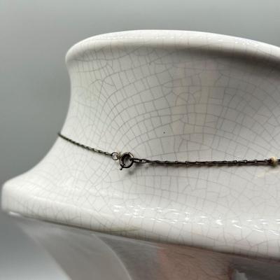 LOT 199; Vintage Sterling Chain w/ Religious Pendants (9.1g)