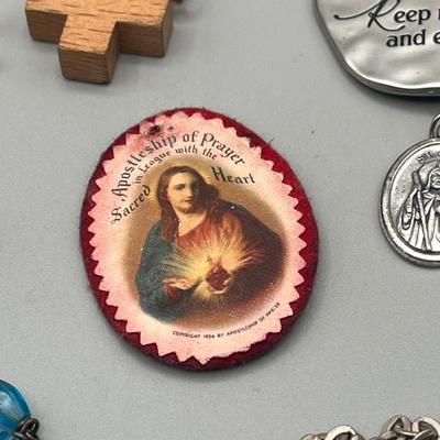 LOT 201: Religious Jewelry Collection - Rosaries and More