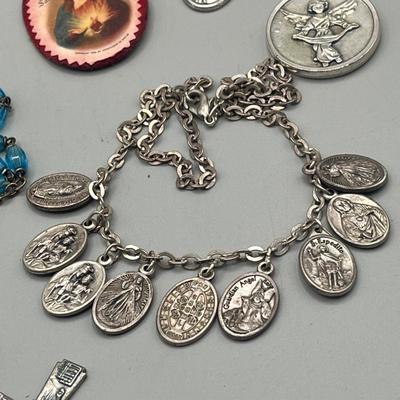 LOT 201: Religious Jewelry Collection - Rosaries and More