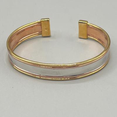 LOT 202: Swarovski Crystal Earrings and Bradford Exchange Copper Bracelet - in Original Boxes