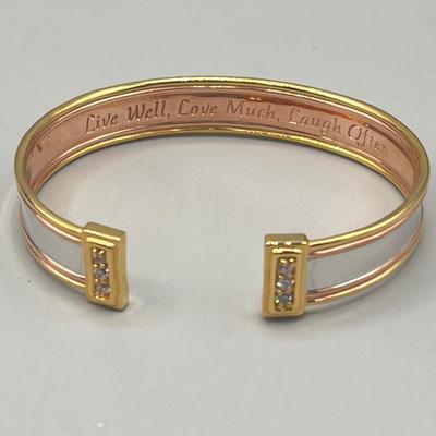 LOT 202: Swarovski Crystal Earrings and Bradford Exchange Copper Bracelet - in Original Boxes