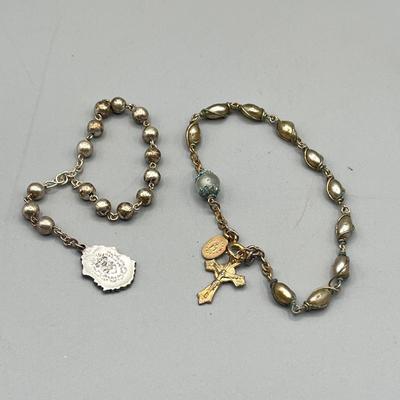 LOT 204: Religious Collection - Holy Water, Rosaries and More