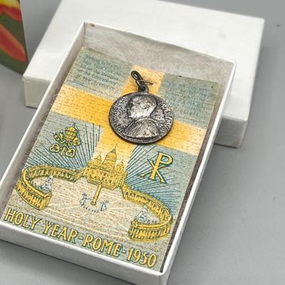 LOT 204: Religious Collection - Holy Water, Rosaries and More