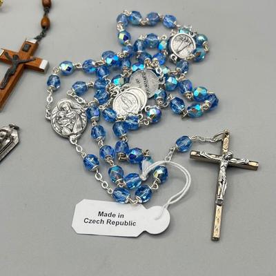 LOT 204: Religious Collection - Holy Water, Rosaries and More