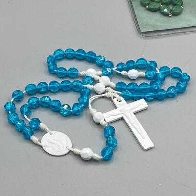 LOT 204: Religious Collection - Holy Water, Rosaries and More