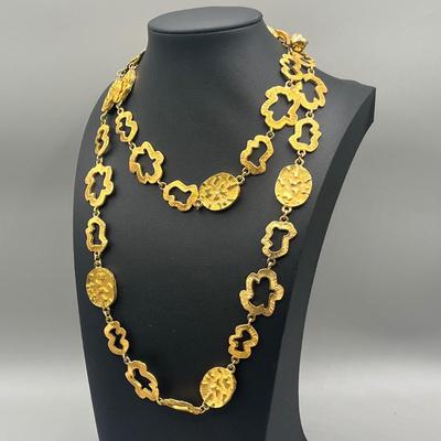 LOT 205: Goldtone Jewelry Collection - Bracelets and Necklaces