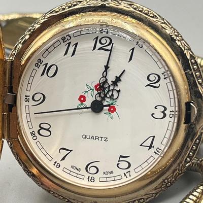 LOT 206: Watch Collection - Pocket Watch, Stopwatch, Commemorative Chevron