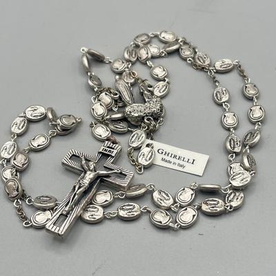 LOT 209: Religious Jewelry Collection - Rosaries, Medallions and More