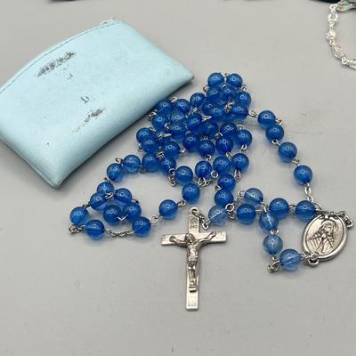 LOT 209: Religious Jewelry Collection - Rosaries, Medallions and More