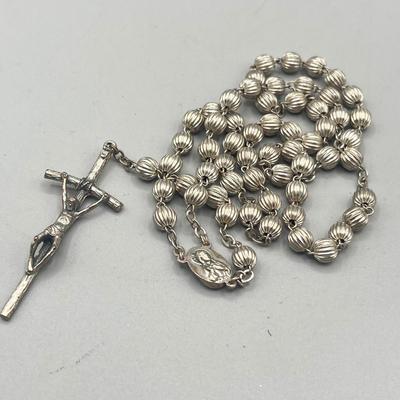 LOT 209: Religious Jewelry Collection - Rosaries, Medallions and More