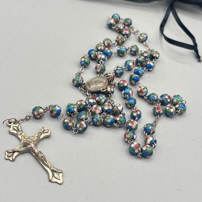 LOT 209: Religious Jewelry Collection - Rosaries, Medallions and More