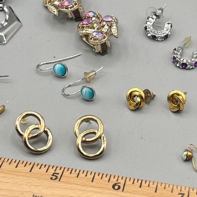 LOT 211: Earring Collection - Pierced and Clip-On