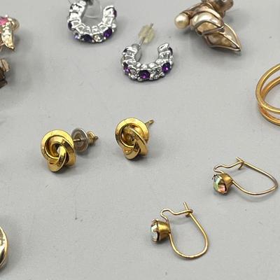 LOT 211: Earring Collection - Pierced and Clip-On