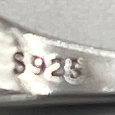 LOT 213: Sterling Silver Jewelry - Earrings and Size 6.5 Ring - 12.3 gtw