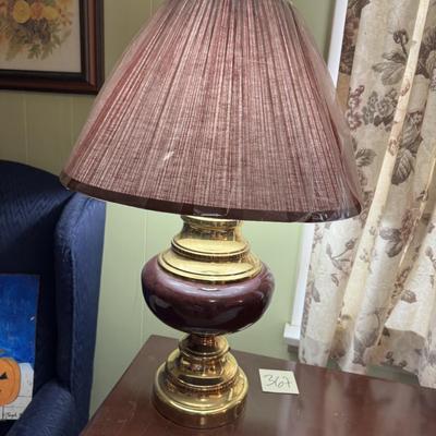 Maroon Lamp