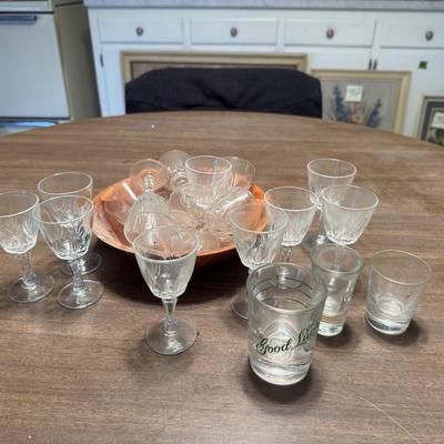 Vintage Cordial and Shot Glasses