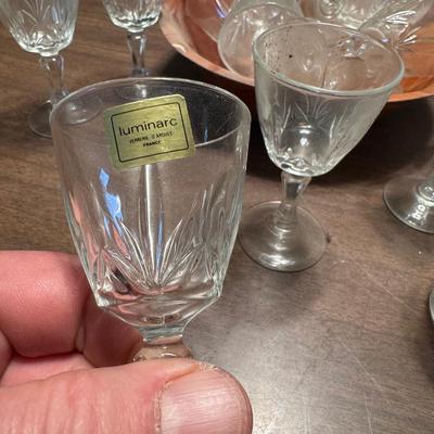 Vintage Cordial and Shot Glasses