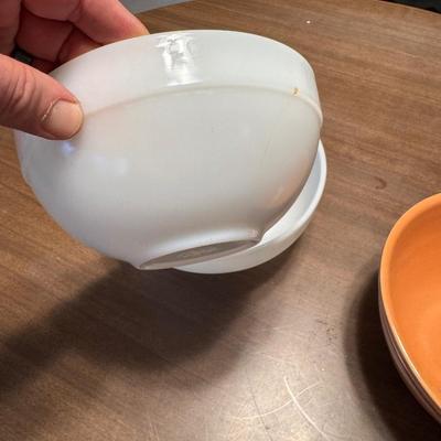 Vintage Fire King & McCoy Mixing Bowls 381