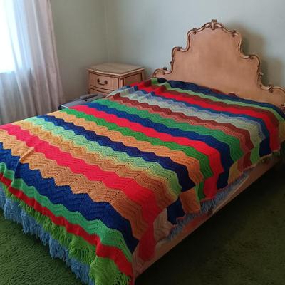 LOT 4: Set of (3) Vintage Crocheted Blankets