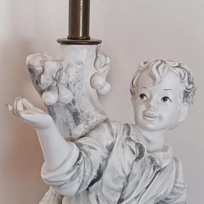 LOT 6: Vintage Pottery and Metal Lamps