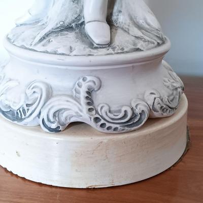 LOT 6: Vintage Pottery and Metal Lamps