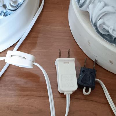 LOT 6: Vintage Pottery and Metal Lamps