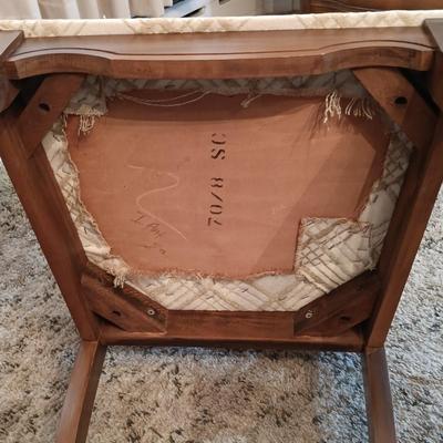 LOT 37: Vintage Dining Room Table with 4 Chairs