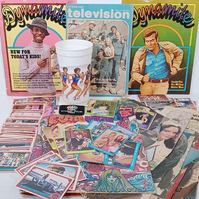 LOT 43: Dynamite Magazines, Sgt Pepper Lonely Hearts Club Band and Partridge Family Trading Cards & More