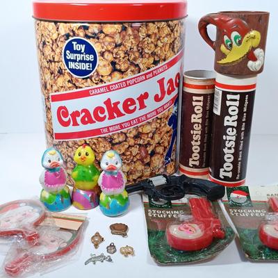 LOT 48: Antique Silbro Children's Toy Watch Face with Vintage Children's Toys & More