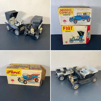 LOT 55: Collection of Nacoral Toy Cars with Original Boxes - Fiat, Ford, Mercedes & Morris Cowley