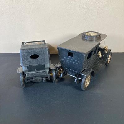 LOT 56: Vintage Toy Cars - Nascoral Rolls Royce, Panhard & Levassor with Original Boxes and Rolls Royce 3288 Battery Operated Radio