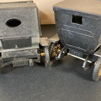 LOT 56: Vintage Toy Cars - Nascoral Rolls Royce, Panhard & Levassor with Original Boxes and Rolls Royce 3288 Battery Operated Radio