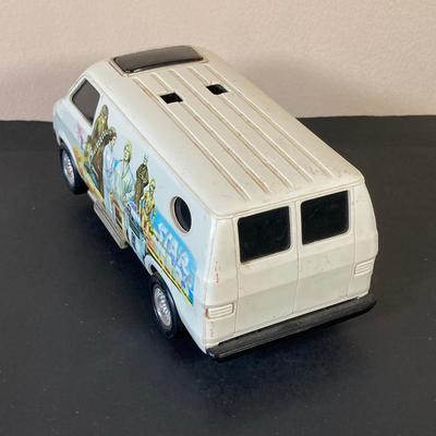LOT 57: Collection of Assorted Toy Cars and Trucks - Star Wars General Mills Super Sonic Power Van, Ertl Shop-Rite Bank, 57 Chevy, Wooden...