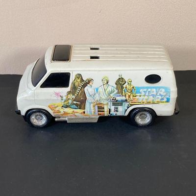 LOT 57: Collection of Assorted Toy Cars and Trucks - Star Wars General Mills Super Sonic Power Van, Ertl Shop-Rite Bank, 57 Chevy, Wooden...