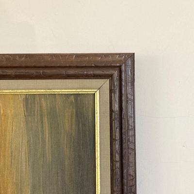 LOT 58: Vintage / MCM Framed and Signed Oil Painting