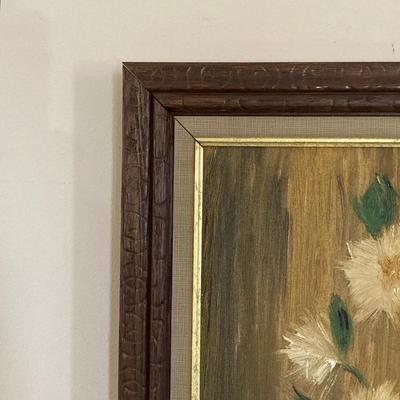 LOT 58: Vintage / MCM Framed and Signed Oil Painting