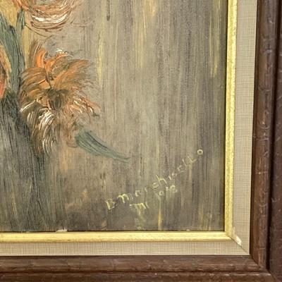 LOT 58: Vintage / MCM Framed and Signed Oil Painting