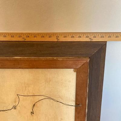 LOT 58: Vintage / MCM Framed and Signed Oil Painting