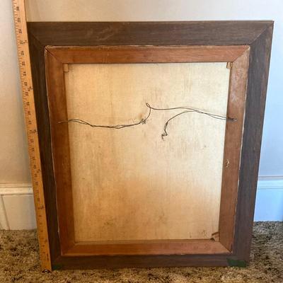 LOT 58: Vintage / MCM Framed and Signed Oil Painting