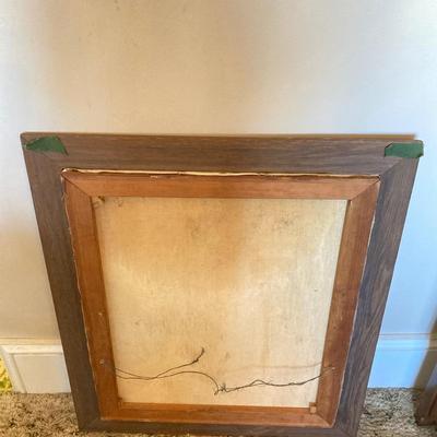 LOT 58: Vintage / MCM Framed and Signed Oil Painting