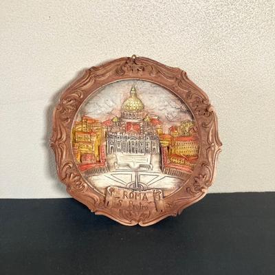 LOT 62: Vintage Italian Themed Collection - Framed Artwork, Philadelphia 9th Street Festival Poster, Angelino Figurine / Ornament, Cafe...