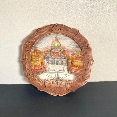 LOT 62: Vintage Italian Themed Collection - Framed Artwork, Philadelphia 9th Street Festival Poster, Angelino Figurine / Ornament, Cafe...