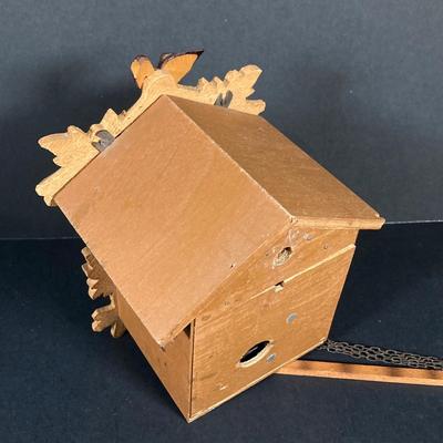LOT 70: Vintage Wooden Hanging Cuckoo Clock