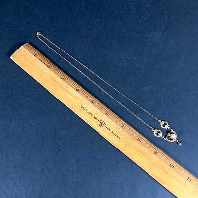 LOT 73: Vintage Jewelry and Accessories - Deltah Gold Plated Pearl Necklace, Cascade Gold Plated Abalone Necklace, Earrings, Wallets,...