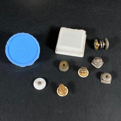 LOT 73: Vintage Jewelry and Accessories - Deltah Gold Plated Pearl Necklace, Cascade Gold Plated Abalone Necklace, Earrings, Wallets,...