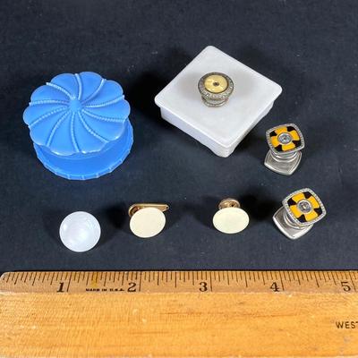 LOT 73: Vintage Jewelry and Accessories - Deltah Gold Plated Pearl Necklace, Cascade Gold Plated Abalone Necklace, Earrings, Wallets,...